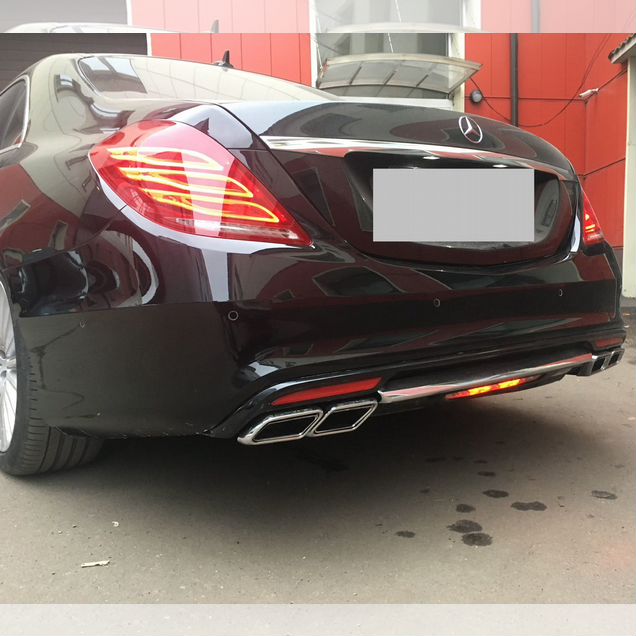 Бампер задний 63 AMG Mercedes S 222 в сборе