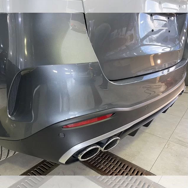 Диффузор с насадками amg 53 silver mercedes gle167