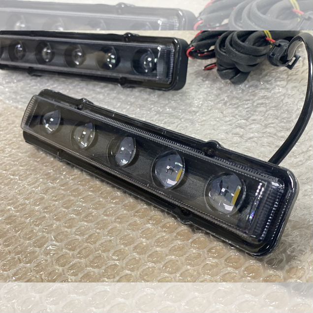 LED дхо в маски фар черные на гелендваген g463