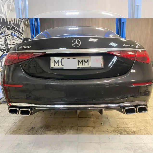 AMG 6.3 диффузор с насадками Mercedes S W 223