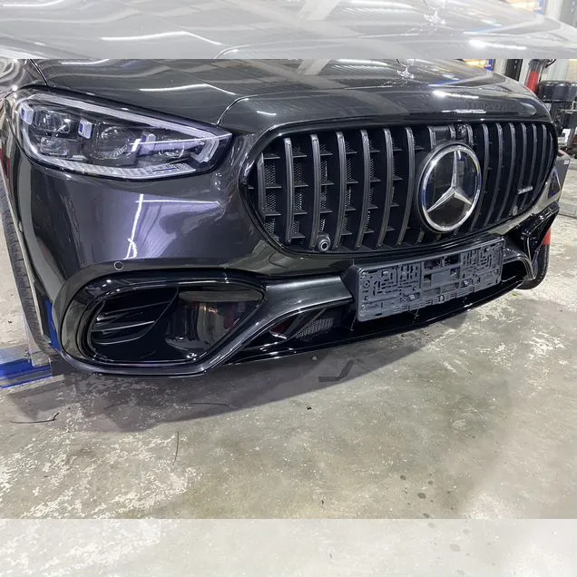 Mercedes Benz S W223 Передний бампер S63 черный