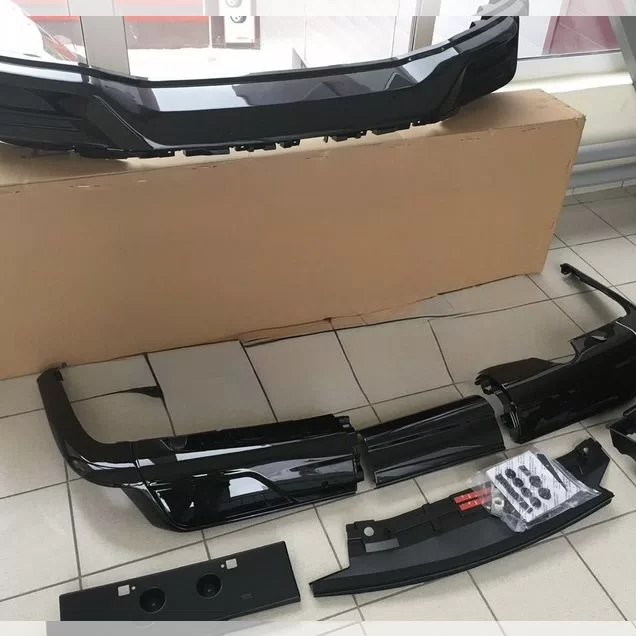 Накладки бампера superior Lexus LX 450 D black
